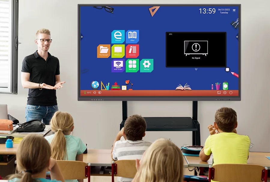 màn hình tương tác thông minh trong lớp học