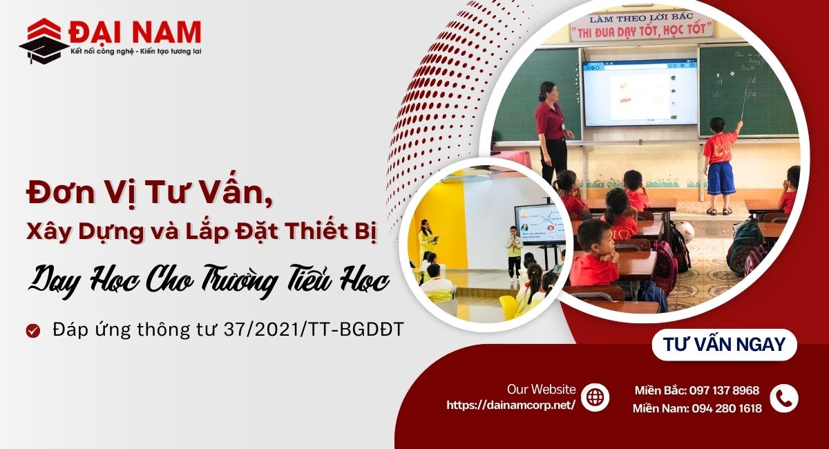 tư vấn xây dựng và lắp đặt thiết bị dạy học cho trường tiểu học