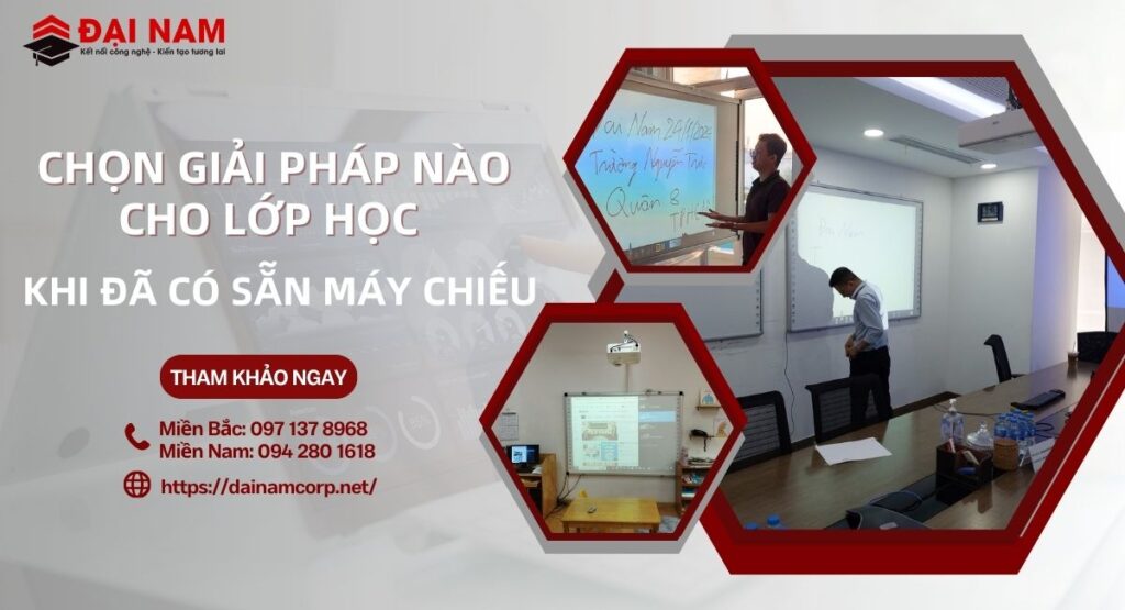 Chọn Giải Pháp Nào Cho Lớp Học Khi Đã Có Sẵn Máy Chiếu