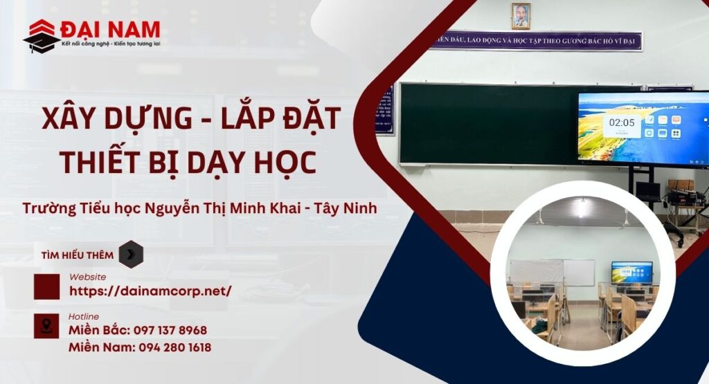 lắp đặt màn hình tương tác