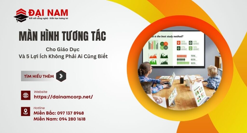 Màn Hình Tương Tác Cho Giáo Dục Và 5 Lợi Ích Không Phải Ai Cũng Biết