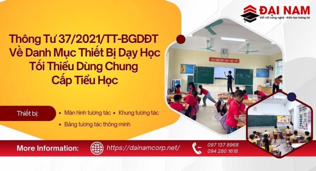 Thông Tư 37/2021/TT-BGDĐT Về Danh Mục Thiết Bị Dạy Học Tối Thiểu Dùng Chung Cấp Tiểu Học