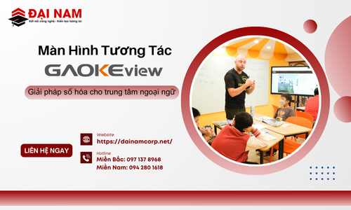 màn hình tương tác thông minh - giải pháp số hóa cho trung tâm ngoại ngữ