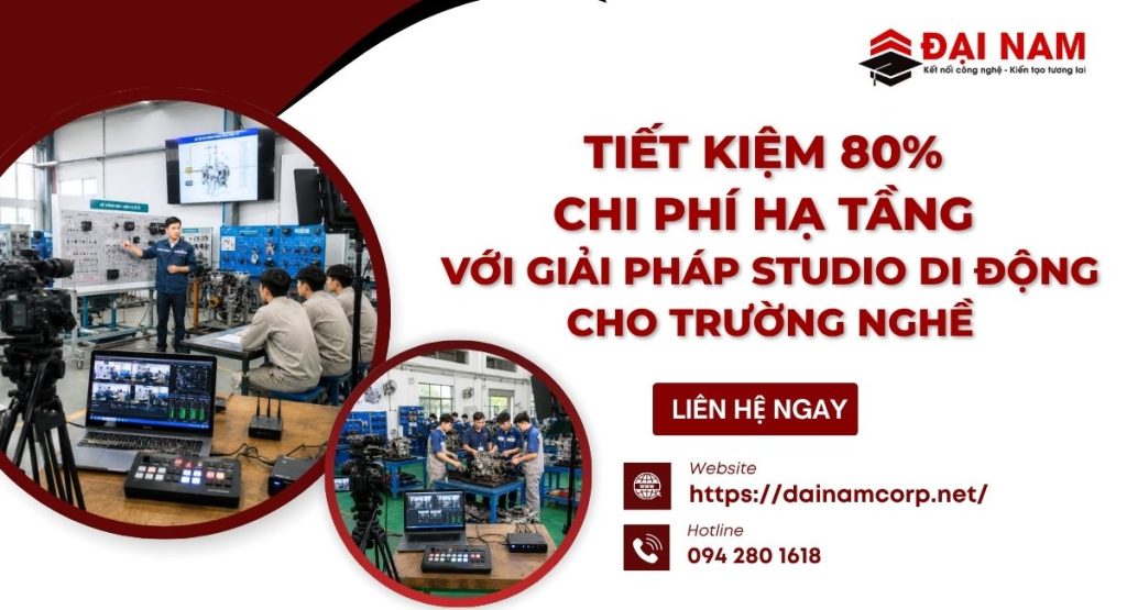 Tiết Kiệm 80% Chi Phí Hạ Tầng Với Giải Pháp Studio Di Động Cho Trường Nghề