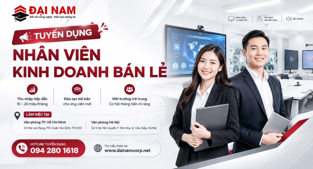 tuyển dụng Nhân Viên Kinh Doanh Bán Lẻ
